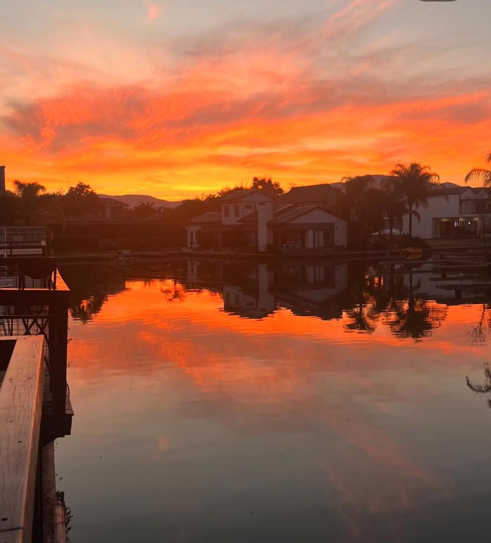 Sunset In Estate Canal View